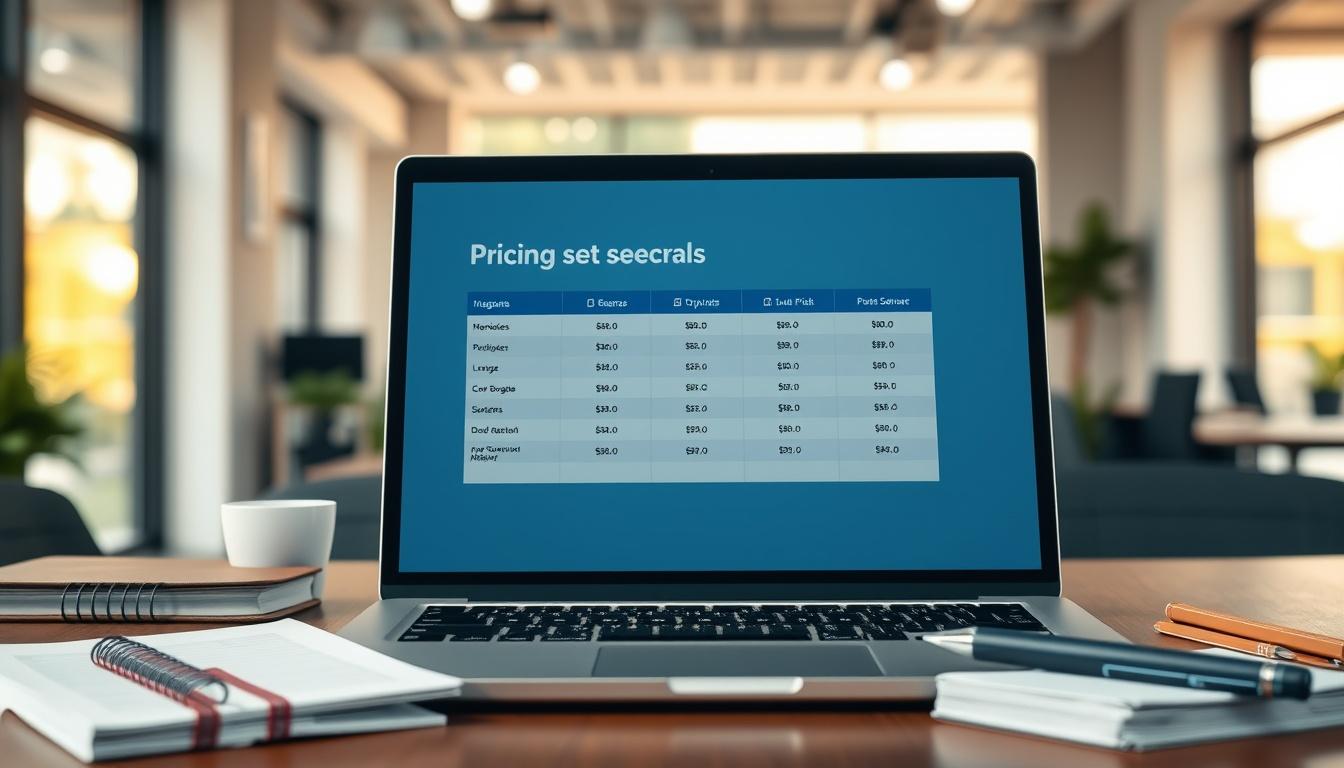 Supporting pricing visual